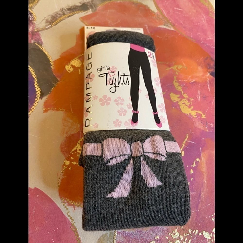 🎀 Rampage super cute Girls Footed Fleece leggings 2 pairs